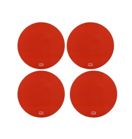 WHITZ RC RACING PRODUCTS WRP-WH-RED WORKHORSE 2.2" 1/10 OFF-ROAD DIRT OVAL WHEEL STICKERS (RED) (4)