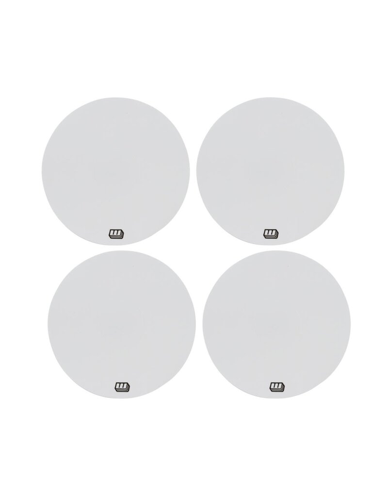 WHITZ RC RACING PRODUCTS WRP-WH-WHT WORKHORSE 2.2" 1/10 OFF-ROAD DIRT OVAL WHEEL STICKERS (WHITE) (4)