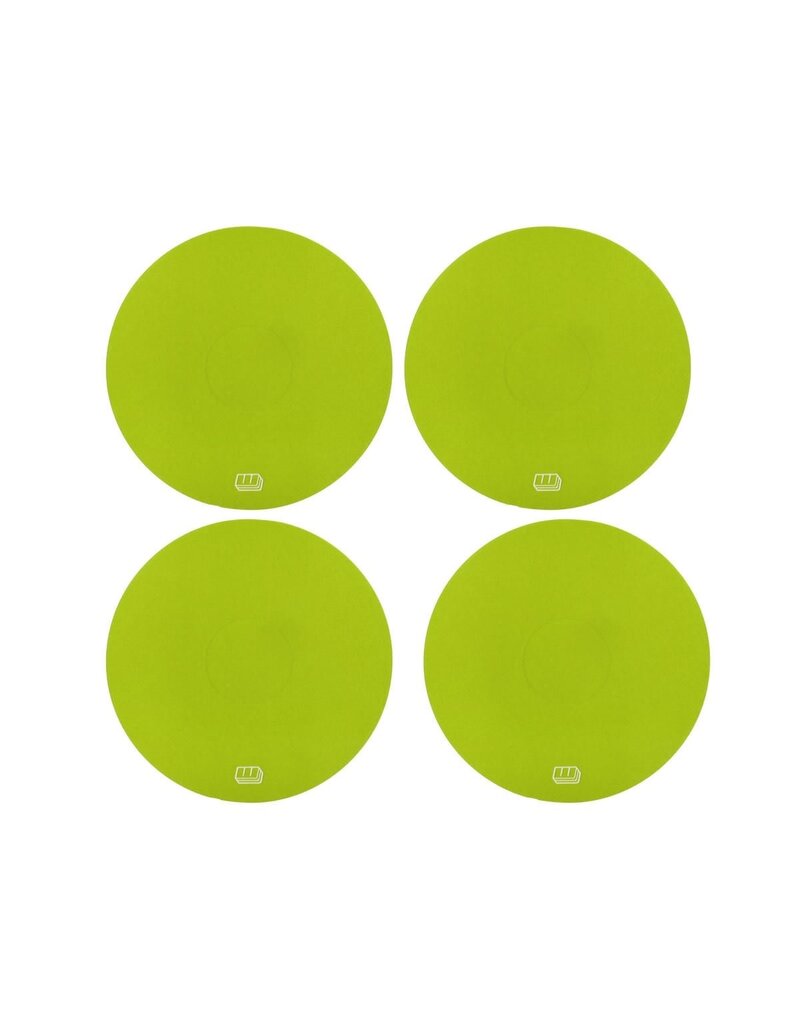WHITZ RC RACING PRODUCTS WRP-WH-YLW WORKHORSE 2.2" 1/10 OFF-ROAD DIRT OVAL WHEEL STICKERS (YELLOW) (4)
