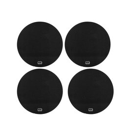 WHITZ RC RACING PRODUCTS WRP-WH-BLK WORKHORSE 2.2" 1/10 OFF-ROAD DIRT OVAL WHEEL STICKERS (BLACK) (4)