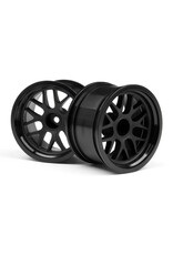 HPI RACING HPI109156 BBS SPOKE WHEEL, 48X31MM, BLACK, 9MM OFFSET, (2PCS)
