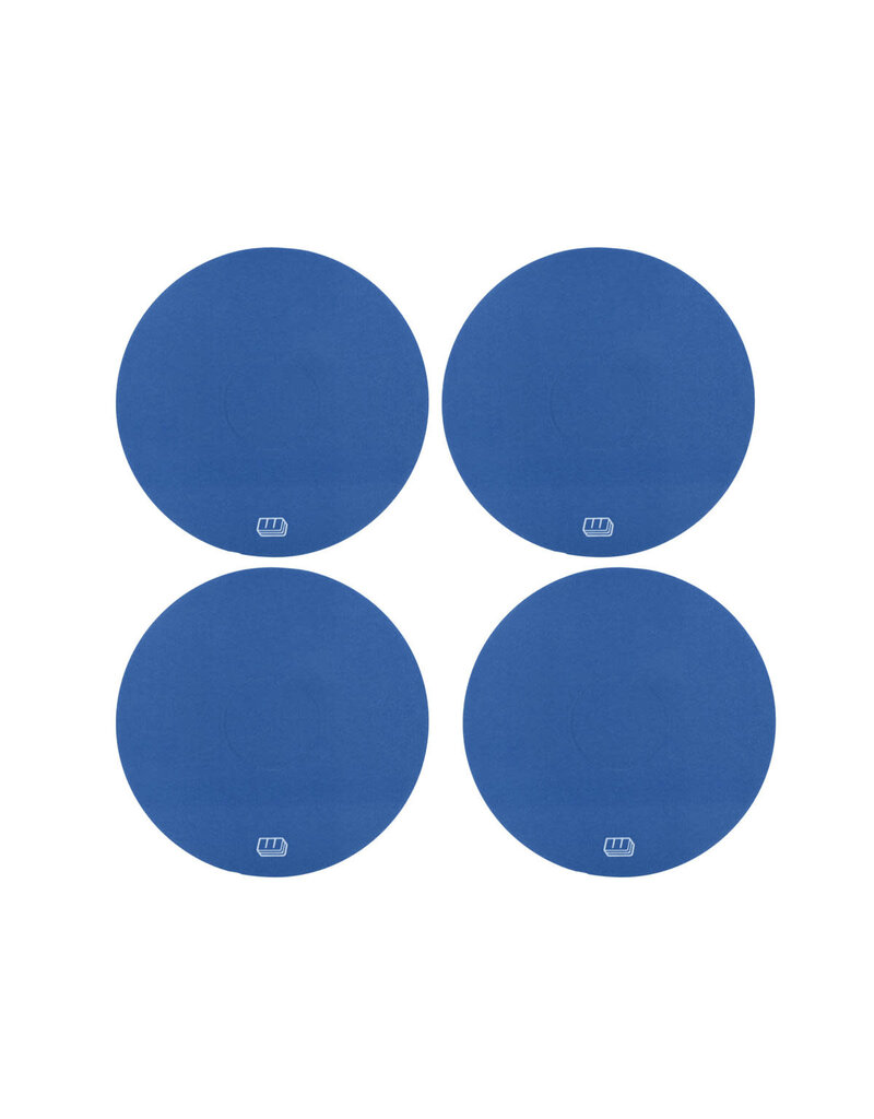 WHITZ RC RACING PRODUCTS WRP-WH-BLU WORKHORSE 2.2" 1/10 OFF-ROAD DIRT OVAL WHEEL STICKERS (BLUE) (4)