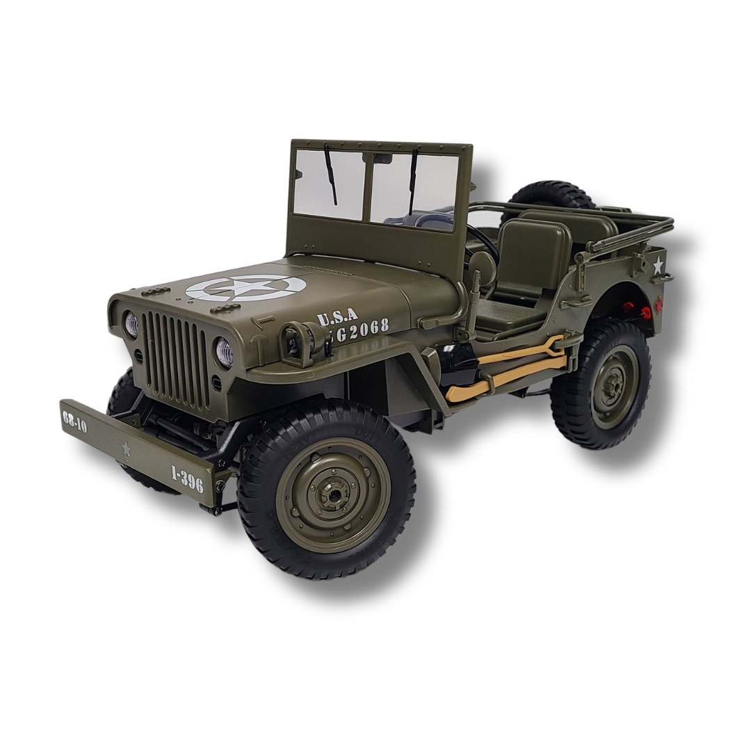 IMX77807 1/10 SCALE MILITARY JEEP: GREEN