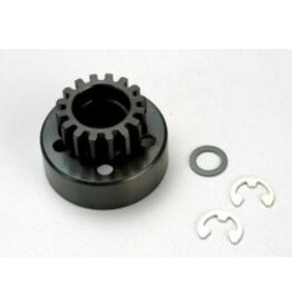 TRAXXAS TRA5215 CLUTCH BELL (15-TOOTH)/5X8X0.5MM FIBER WASHER (2)/ 5MM E-CLIP (REQUIRES 5X11X4MM BALL BEARINGS PART #4611) (1.0 METRIC PITCH)