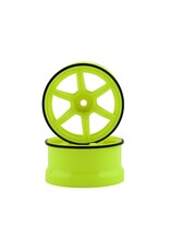 YOKOMO YOKRP-6313Y6A 12MM HEX RACING PERFORMER HIGH TRACTION RWD DRIFT WHEELS (YELLOW) (2) (6MM OFFSET)