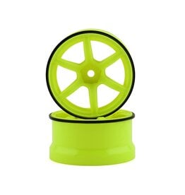 YOKOMO YOKRP-6313Y6A 12MM HEX RACING PERFORMER HIGH TRACTION RWD DRIFT WHEELS (YELLOW) (2) (6MM OFFSET)