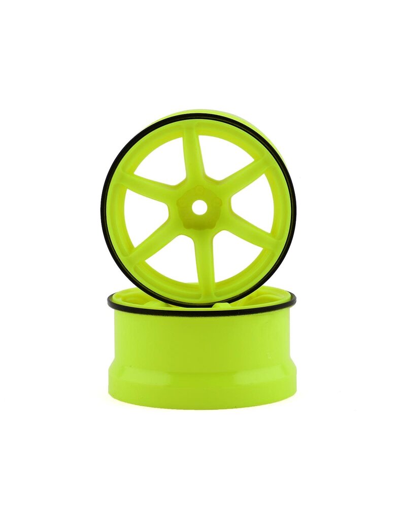 YOKOMO YOKRP-6313Y6A 12MM HEX RACING PERFORMER HIGH TRACTION RWD DRIFT WHEELS (YELLOW) (2) (6MM OFFSET)