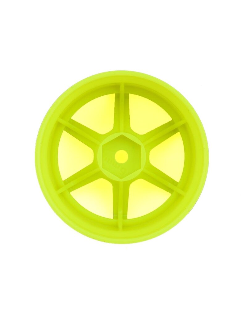 YOKOMO YOKRP-6313Y6A 12MM HEX RACING PERFORMER HIGH TRACTION RWD DRIFT WHEELS (YELLOW) (2) (6MM OFFSET)