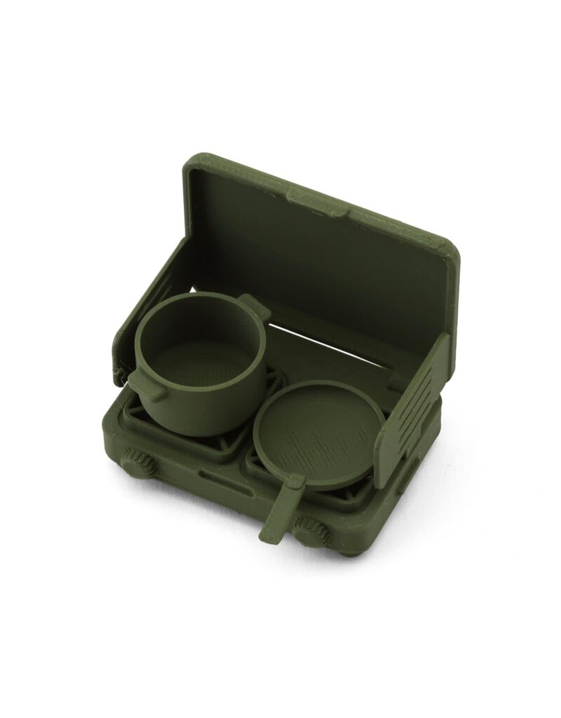 KNIGHT CUSTOMS KNI417 1/10 CAMPING STOVE SCALE ACCESSORY SET (GREEN) (PLA)