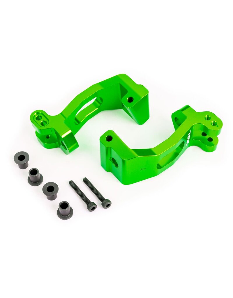 TRAXXAS TRA9532G SLEDGE GREEN 6061-T6 ALUMINUM CASTER BLOCKS (L&R)