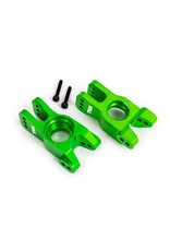 TRAXXAS TRA9552G SLEDGE GREEN ALUMINUM STUB AXLE CARRIERS (L&R)