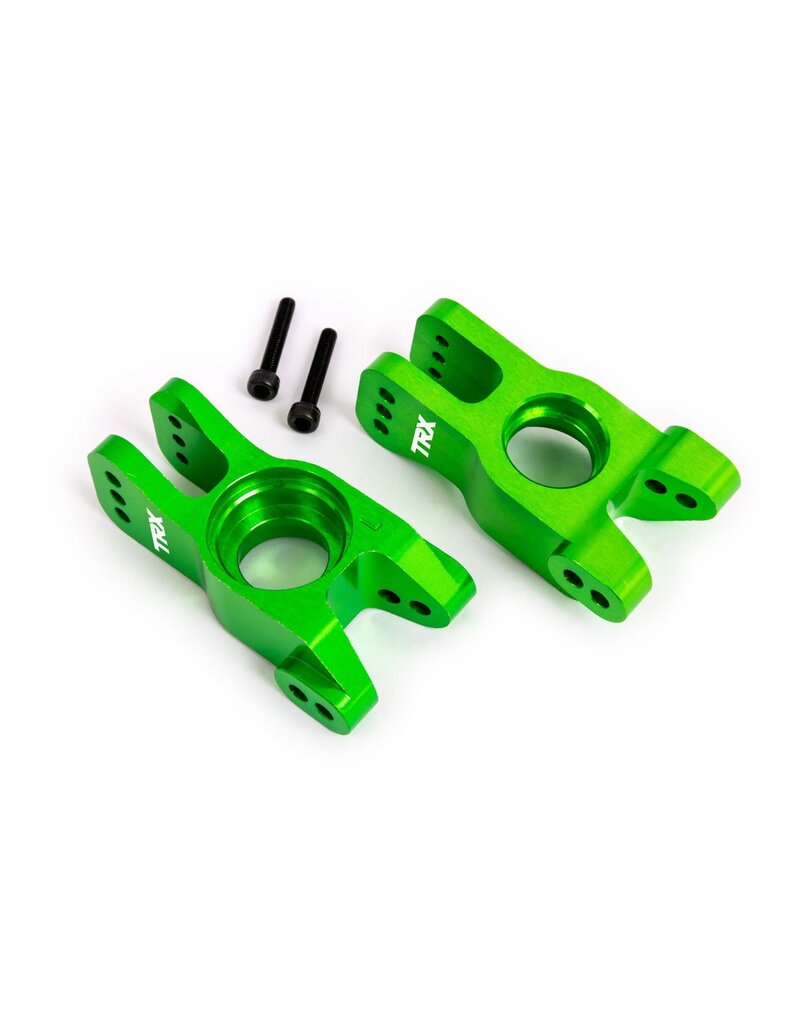 TRAXXAS TRA9552G SLEDGE GREEN ALUMINUM STUB AXLE CARRIERS (L&R)