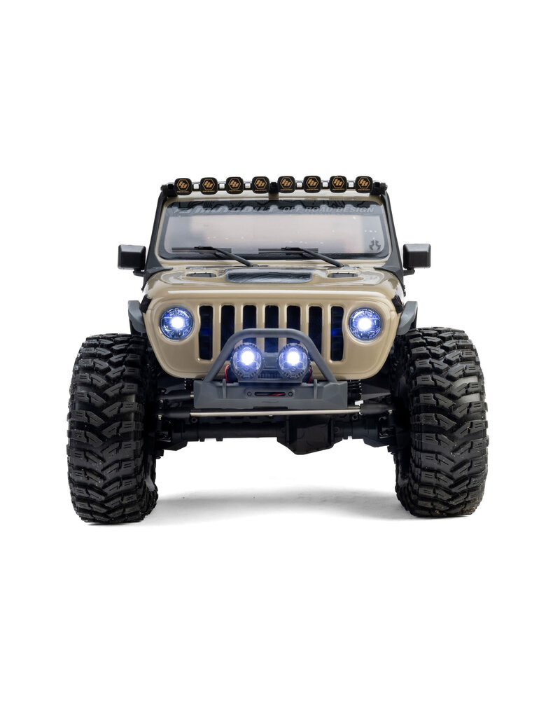 AXIAL AXI-2443T1 1/10 AXIAL SCX10 III JEEP JT GLADIATOR 4X4 RTR BRUSHED ROCK CRAWLER, TAN