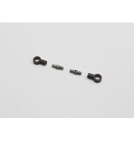 REFLEX RACING RX28-044 RX28 G2 ADJUSTABLE FRP BALL CUPS AND HARDENED STEEL TURNBUCKLES FOR UPPER ARMS