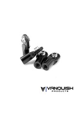 VANQUISH VPS08500 MACHINED STRAIGHT M4 ROD ENDS: BLACK (4)