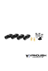 VANQUISH VPS08500 MACHINED STRAIGHT M4 ROD ENDS: BLACK (4)