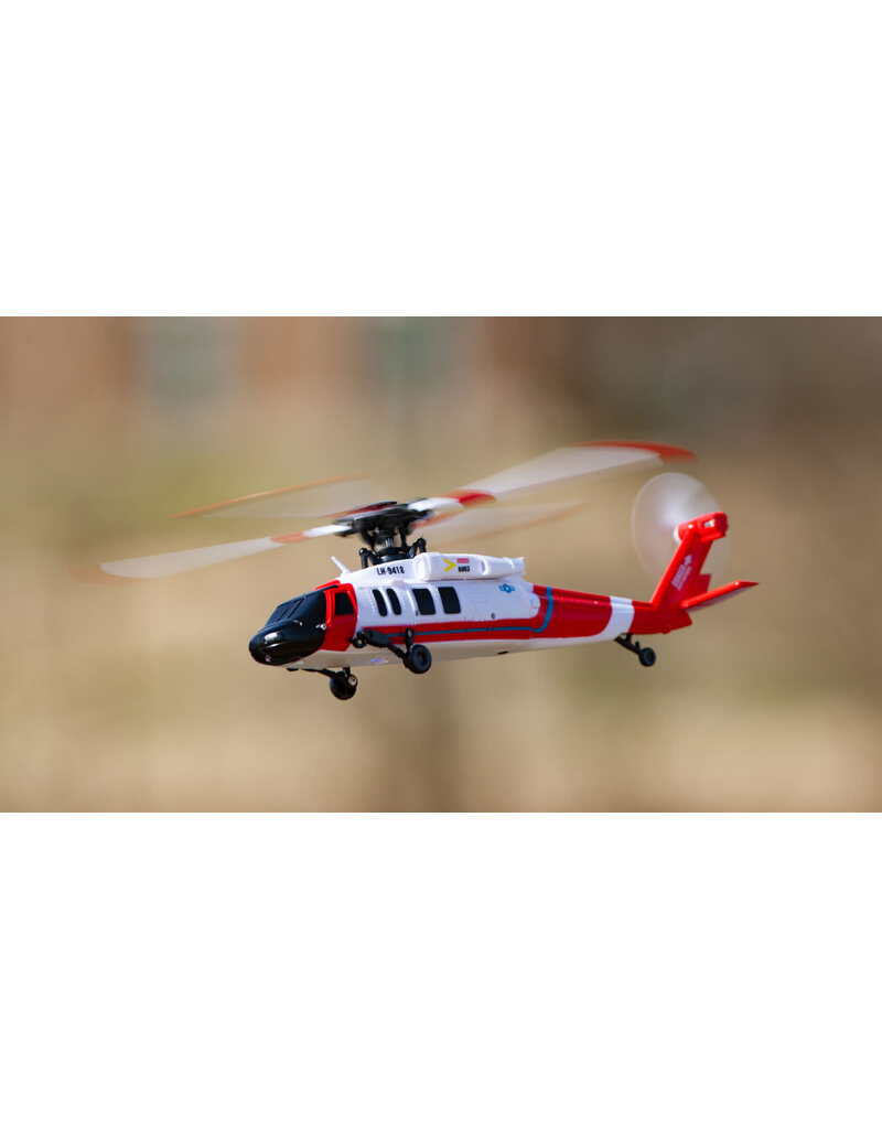 RAGE RC RGR6151 HERO-COPTER BL, 4-BLADE BRUSHLESS RTF HELI: COAST GUARD