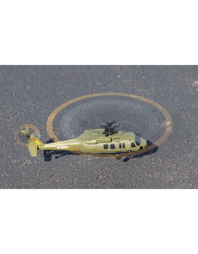 RAGE RC RGR6150 HERO-COPTER BL, 4-BLADE BRUSHLESS RTF HELI: ARMY