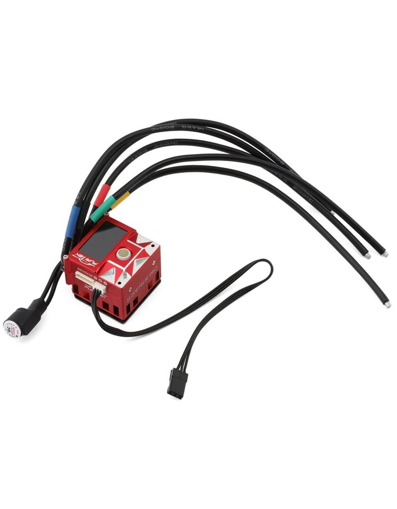FURITEK FTK-FUR-2791 SLIDETECH PRO TRACKBALL DRIFT & STOCK 1/10 SENSORED BRUSHLESS ESC W/OLED & INTERNAL FAN: RED