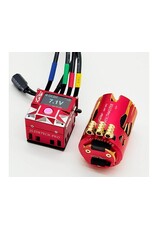 FURITEK FTK-FUR-2794 SLIDEVOLT PRO 1/10 DRIFT SENSORED BRUSHLESS ESC & MOTOR COMBO (10.5T): RED