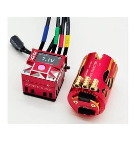 FURITEK FTK-FUR-2794 SLIDEVOLT PRO 1/10 DRIFT SENSORED BRUSHLESS ESC & MOTOR COMBO (10.5T): RED