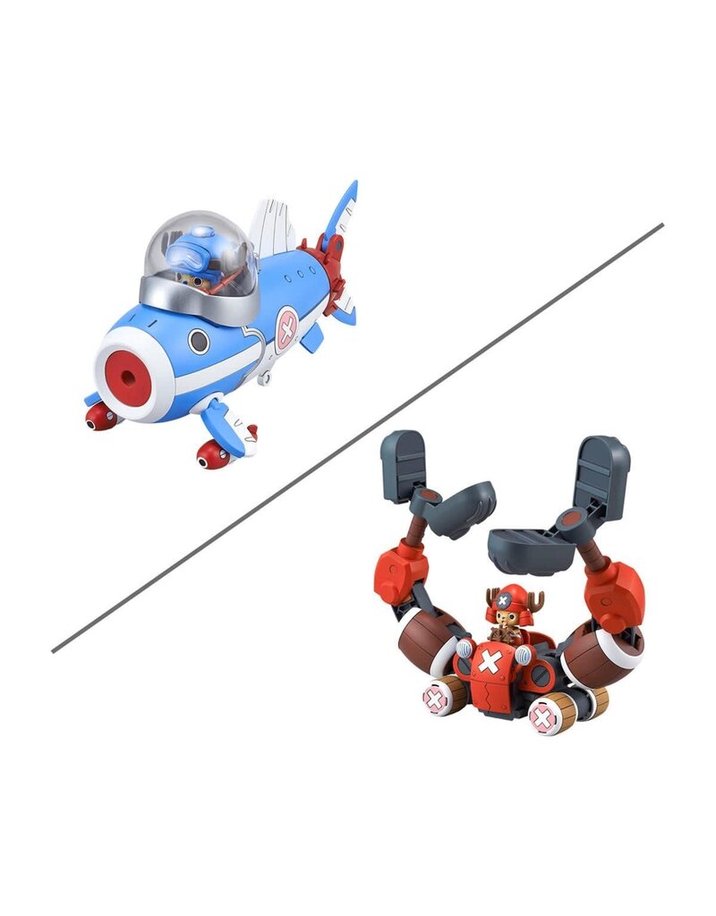 BANDAI BAS2766727 CHOPPER ROBOT 3 & 5 "ONE PIECE" ACTION FIGURE MODEL KIT (SUBMARINE/CRANE)