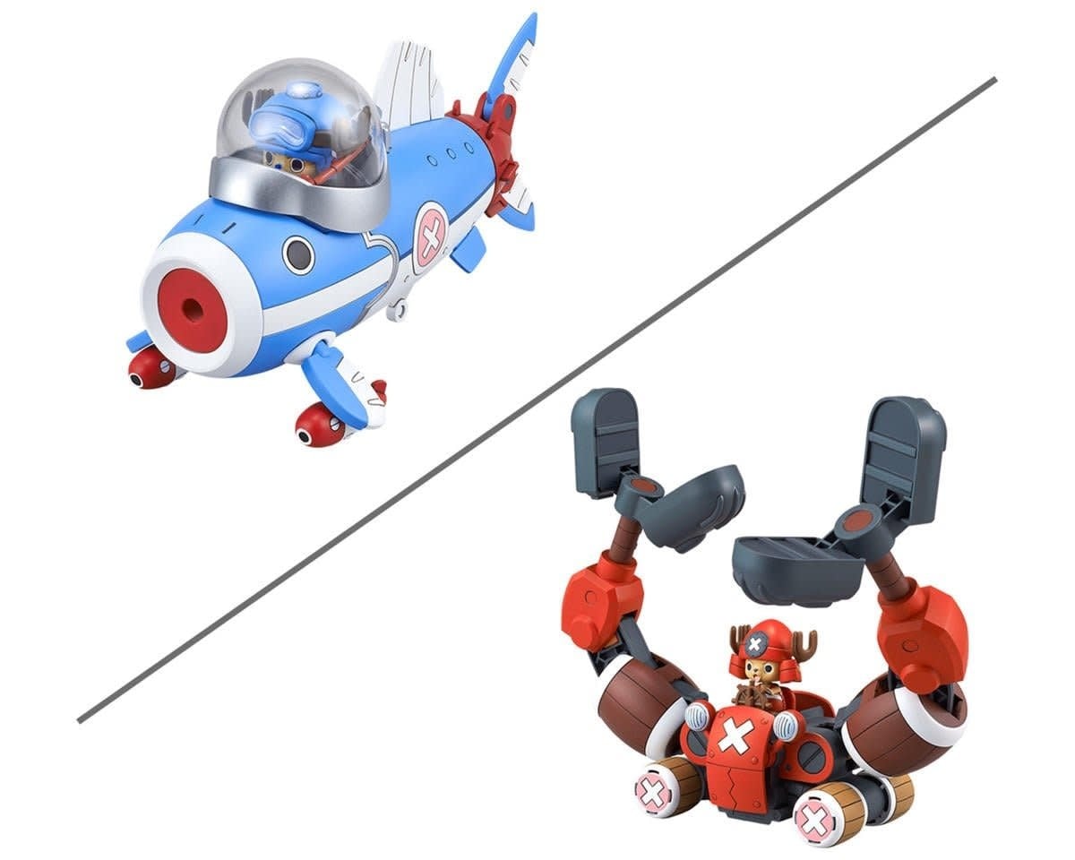 BAS2766727 CHOPPER ROBOT 3 & 5 "ONE PIECE" ACTION FIGURE MODEL KIT (SUBMARINE/CRANE)