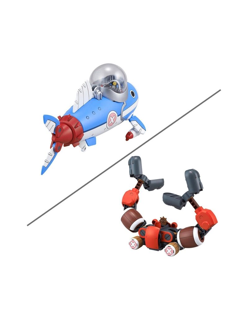 BANDAI BAS2766727 CHOPPER ROBOT 3 & 5 "ONE PIECE" ACTION FIGURE MODEL KIT (SUBMARINE/CRANE)