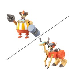 BANDAI BAS2831083 ONE PIECE CHOPPER ROBO 04 KUNG FU TRACER & 05 WALK HOPPER PLASTIC MODEL KIT