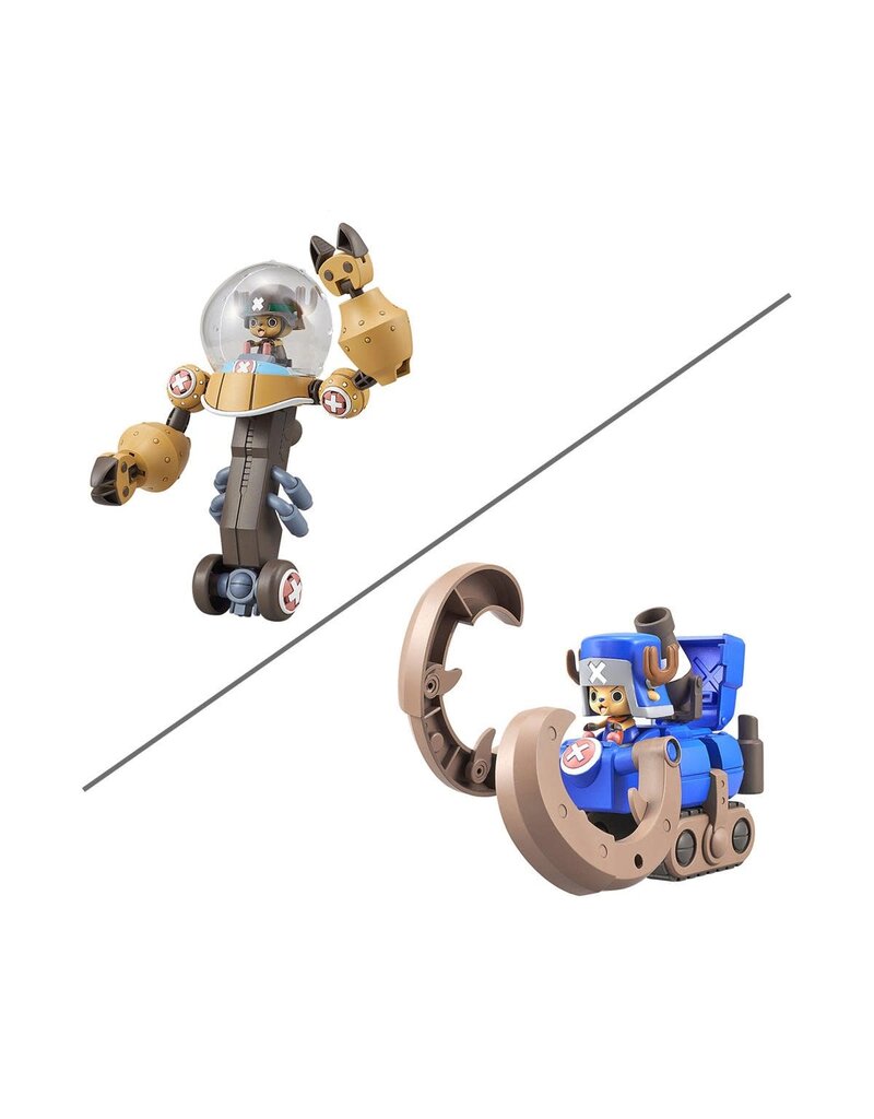 BANDAI BAS2831082 ONE PIECE CHOPPER ROBO 02 HEAVY ARMOR & 03 HORN DOZER PLASTIC MODEL KIT