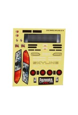 PANDORA RC PAB-3232 1/10 NISSAN SKYLINE BNR32 GT-R DRIFT BODY SET (CLEAR) (255-257MM)
