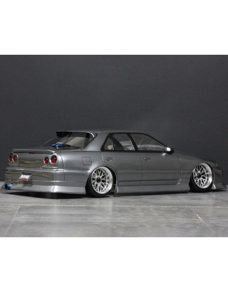 PANDORA RC PAB-3238 1/10 NISSAN SKYLINE ER34 SEDAN DRIFT BODY SET (CLEAR) (257-260MM)