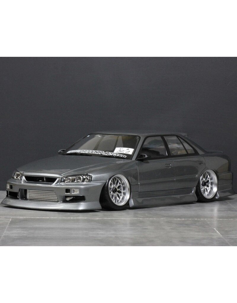 PANDORA RC PAB-3238 1/10 NISSAN SKYLINE ER34 SEDAN DRIFT BODY SET (CLEAR) (257-260MM)