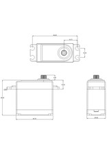 SRT SRTW25 STANDARD HV DC DIGITAL WATERPROOF SERVO .14SEC / 247.2OZ @ 7.4V
