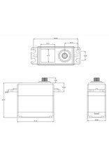 SRT SRTCH635S STANDARD HV CORELESS DIGITAL SERVO, .14SEC / 486.1OZ @ 8.4V