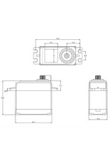 SRT SRTDL5020 STANDARD LV DC DIGITAL WATERPROOF SERVO, .16SEC / 277.7OZ @ 6.0V