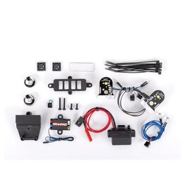 TRAXXAS TRA8038 LED LIGHT SET, COMPLETE WITH POWER SUPPLY (CONTAINS HEADLIGHTS, TAIL LIGHTS, SIDE MARKER LIGHTS, DISTRIBUTION BLOCK, AND POWER SUPPLY) (FITS #8130 BODY)