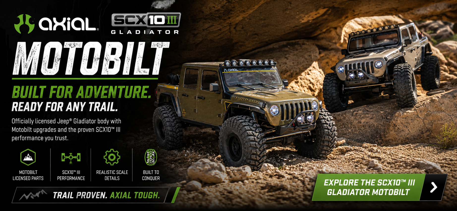 AXIAL SCX10 III GLADIATOR MOTOBILT