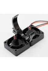 POWER HOBBY PH1295BLACK 1/8 TWIN TURBO HIGH SPEED 30MM COOLING FANSW/ 40-42 DIA. MOTOR MOUNT BLACK