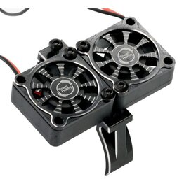 POWER HOBBY PH1295BLACK 1/8 TWIN TURBO HIGH SPEED 30MM COOLING FANSW/ 40-42 DIA. MOTOR MOUNT BLACK