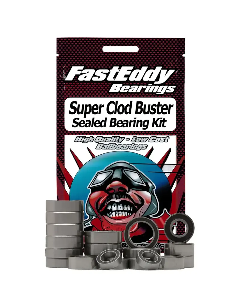 FAST EDDY BEARINGS FED TAMIYA SUPER CLOD BUSTER SEALED BEARING KIT