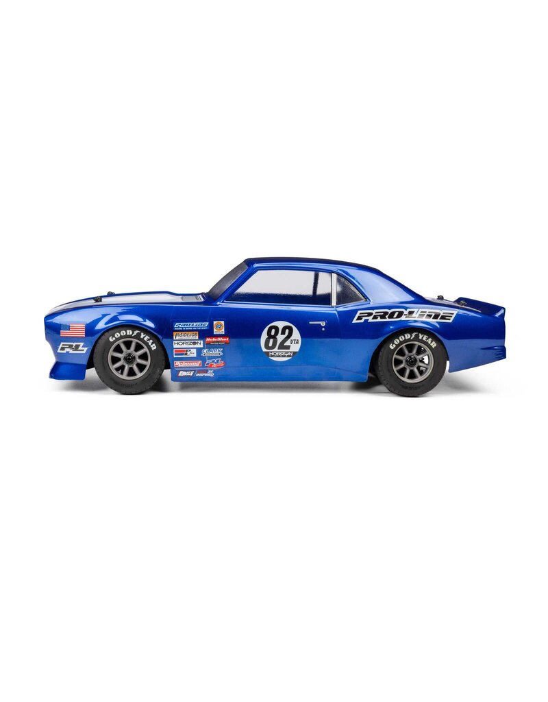PROLINE RACING PRO372717 PRE-CUT 1968 CHEVY CAMARO CLEAR VTA BODY: LOSI NASCAR
