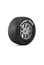 PROLINE RACING PRO1036310 GOODYEAR BLUE STREAK VTA FRONT TIRES MOUNTED 8MM GRAY WHEELS (2) FOR LOSI NASCAR RACECAR