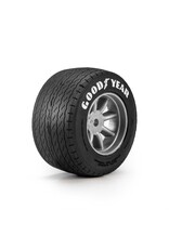 PROLINE RACING PRO1036410 GOODYEAR BLUE STREAK VTA REAR TIRES MOUNTED 8MM GRAY WHEELS (2) FOR LOSI NASCAR RACECAR