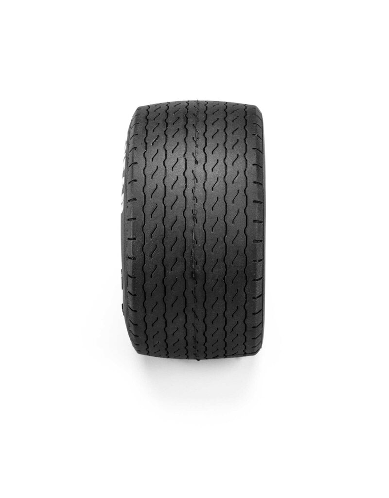 PROLINE RACING PRO1036410 GOODYEAR BLUE STREAK VTA REAR TIRES MOUNTED 8MM GRAY WHEELS (2) FOR LOSI NASCAR RACECAR