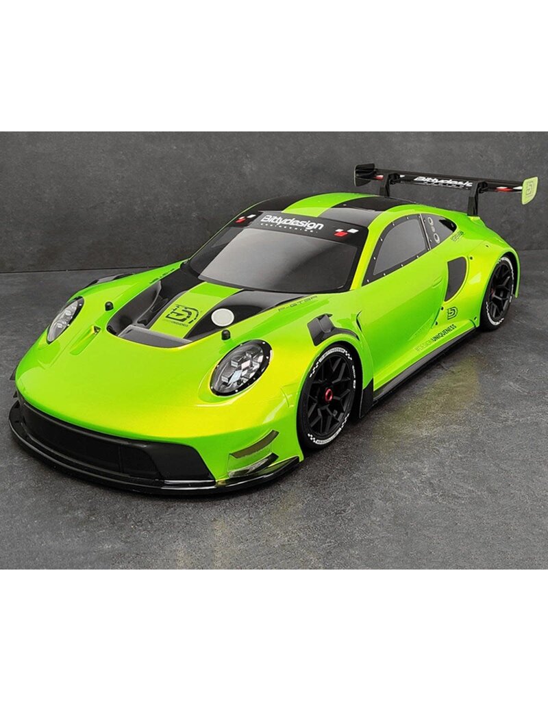 BITTYDESIGN BDYAR7F-PGT3R ARRMA® FELONY™ P-GT3R 1/7 SUPERCAR PRE-TRIMMED BODY (CLEAR)