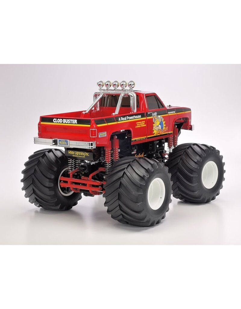 TAMIYA TAM58762 CLOD BUSTER 4WS 1/10 4WD MONSTER TRUCK KIT (RED) (2026)