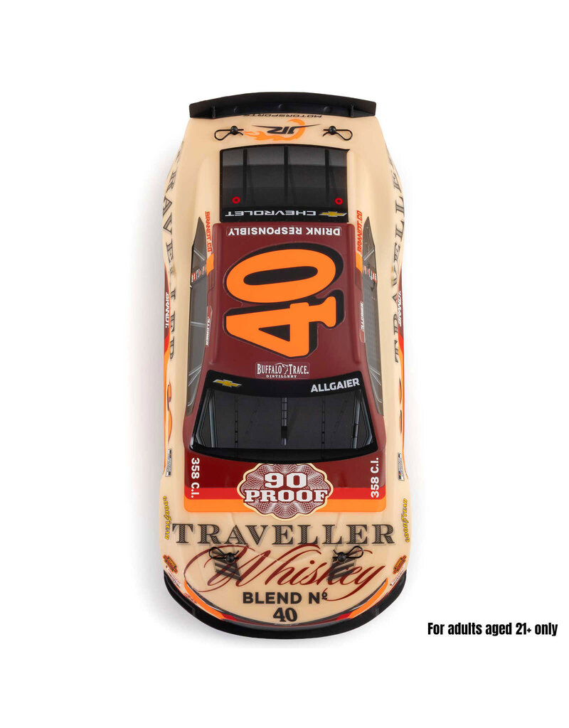 LOSI LOS1122640 1/12 NASCAR RC RACE CAR JUSTIN ALLGAIER NO. 40 2026 TRAVELLER WHISKEY CHEVROLET ZL1 2S AWD RTR