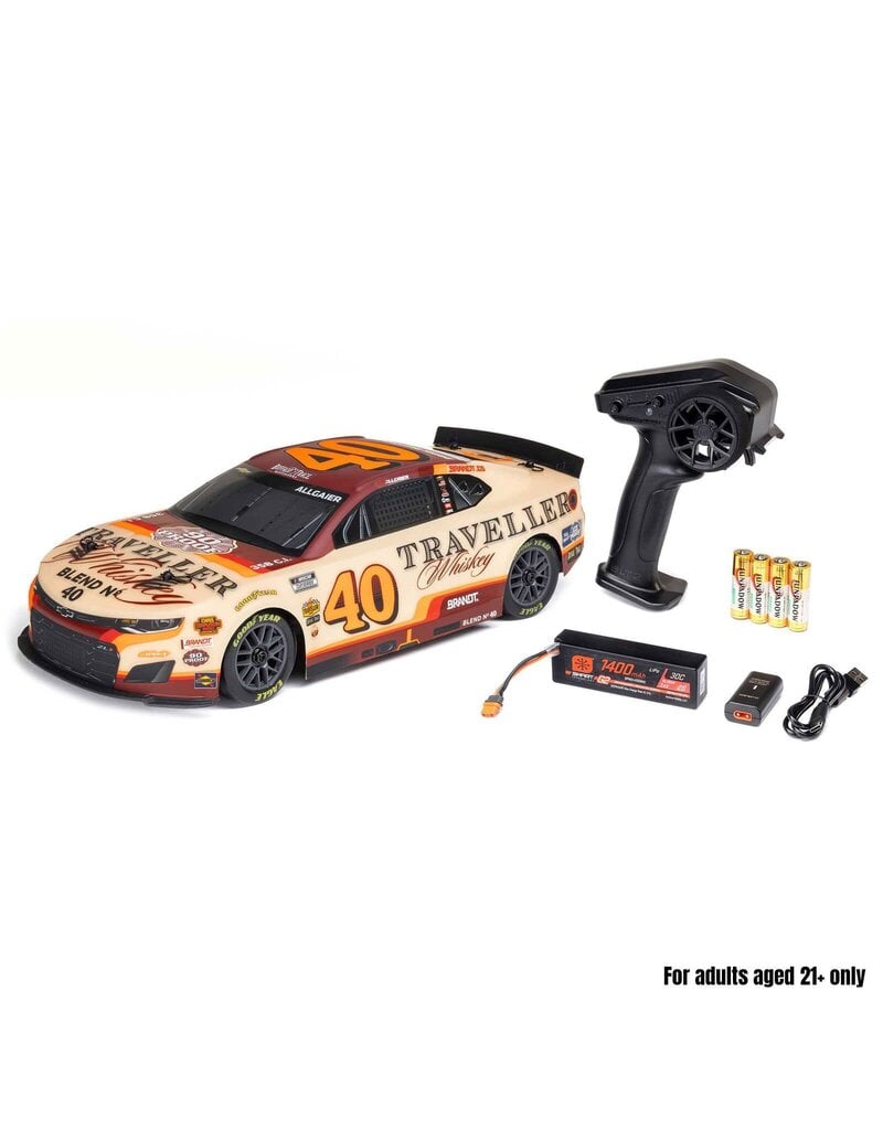 LOSI ***PRE-ORDER*** LOS1122640 1/12 NASCAR RC RACE CAR JUSTIN ALLGAIER NO. 40 2026 TRAVELLER WHISKEY CHEVROLET ZL1 2S AWD RTR