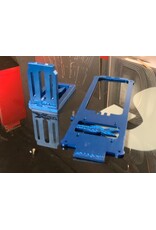 STUPID RC STP1008B TRAXXAS COMPATIBLE X-MAXX HEAVY DUTY MOTOR MOUNT: BLUE